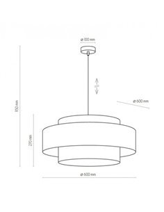 Підвісний світильник/люстра TK-LIGHTING Calisto Чорний / Золотий 2
