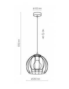 Підвісний світильник/люстра TK-LIGHTING  Universo Чорний 2