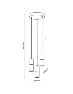 Підвісний світильник/люстра TK-LIGHTING Elit Чорний 2