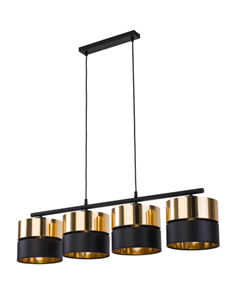 Підвісний світильник/люстра TK-LIGHTING Hilton Чорний / Золотий