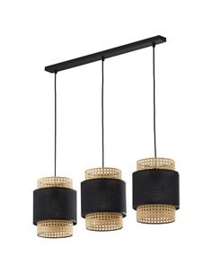 Підвісний світильник/люстра TK-LIGHTING Boho Чорний / Бежевий