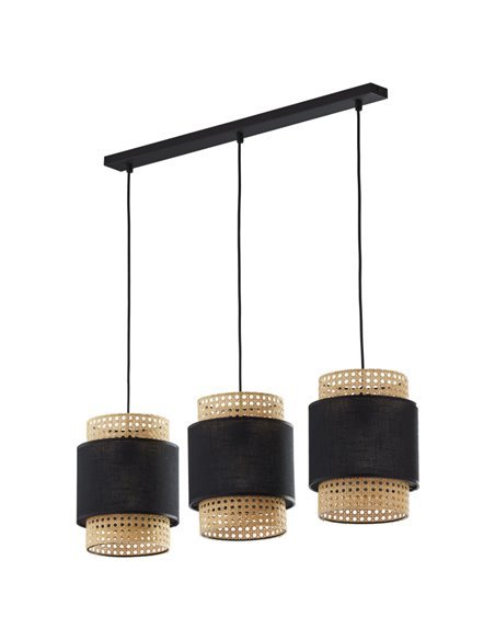 Підвісний світильник/люстра TK-LIGHTING Boho Чорний / Бежевий