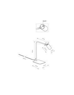 Настільна лампа Nowodvorski MONO II Латунь 2