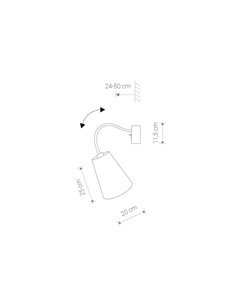 Настінний світильник (Бра) Nowodvorski FLEX SHADE I Білий 2