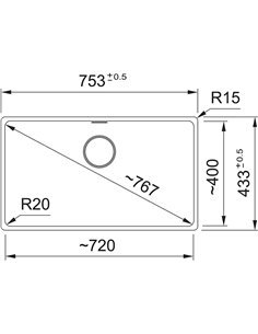 Кухонна мийка Franke Maris Чорний матовий (135.0669.500) 2