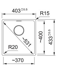 Кухонна мийка Franke Maris Чорний матовий (135.0668.445) 2