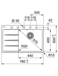 Кухонна мийка Franke Centro Онікс (114.0630.479) 2