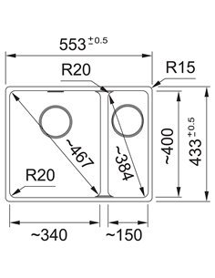 Кухонна мийка Franke MARIS  Чорний матовий (125.0701.784) 2