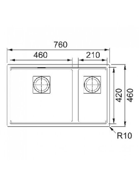 Кухонна мийка Franke KUBUS 2 Білий (125.0517.124)