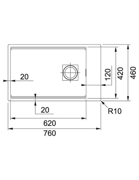 Кухонна мийка Franke KUBUS 2 Сахара (125.0517.059)
