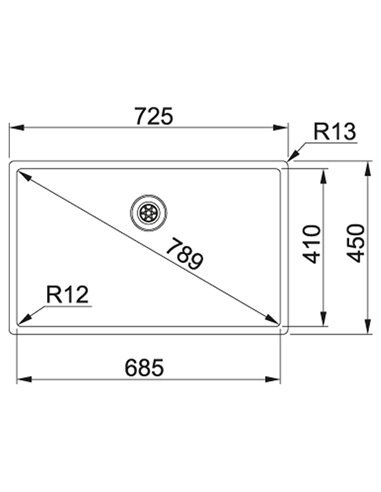 Кухонна мийка Franke Box Нержавіюча сталь (127.0369.284)