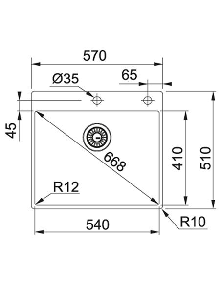 Кухонна мийка Franke Box Нержавіюча сталь (127.0369.295)