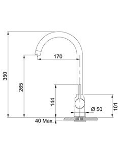 Кухонний змішувач Nobili Live Хром (LV00117CR) 2