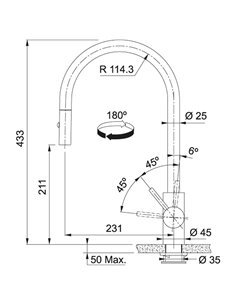 Кухонний змішувач Franke FRANKE EOS NEO Мідь (115.0628.254) 2