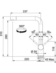 Кухонний змішувач Franke ACTIVE PLUS Графіт (115.0373.820) 2