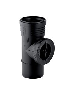 Ревізія Geberit Silent-PP 90 ° з круглим вікном ТО, d  50 мм (390.227.14.1)