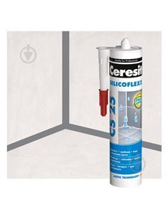 Герметик Силіконовий Ceresit CS 25 SILICOFLEXX 280 мл Сірий