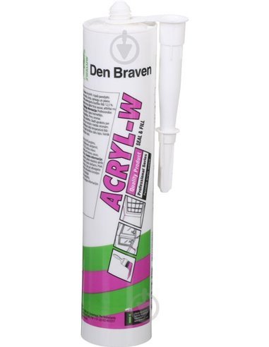 Герметик Акриловий Den Braven ZW Acryl-W 300 мл Білий
