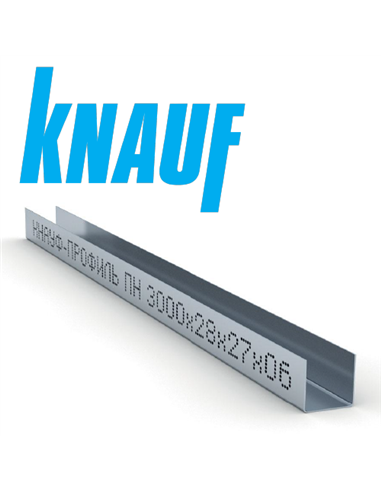 Профіль направляючий KNAUF UD-27, 3 м (0,6 мм)