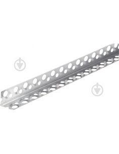 Кутник перфорований алюмінієвий 19х19 мм 2,5 м