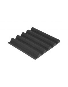 ПАНЕЛЬ З АКУСТИЧНОГО ПОРОЛОНУ ECOSOUND VOLNA-L 50ММ, 50Х50СМ КОЛІР ЧОРНИЙ ГРАФІТ