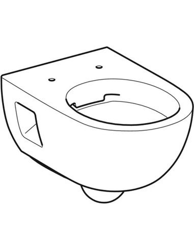 Підвісний унітаз Geberit Selnova лійкоподібний, напівзакрита форма, Rimfree