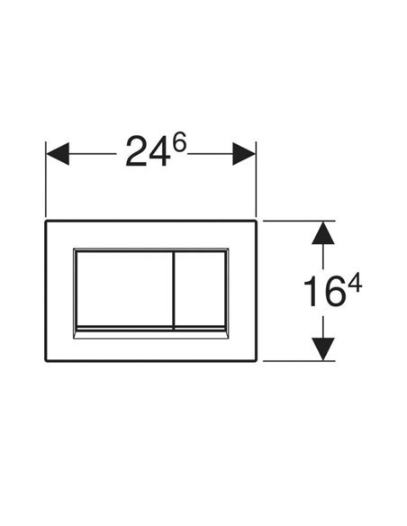Клавіша змиву Geberit Sigma30, хром глянцевий (115.883.KH. 1)