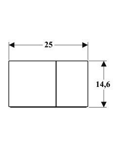 Клавіша змиву Geberit Sigma 70 (матова нержавіюча сталь) 115.622.FW.1 2
