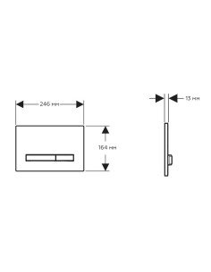 Клавіша змиву Geberit Sigma50, білий / чорний хром (115.671.11.2) 2