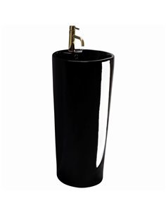 Умивальник (раковина) REA BLANKA BLACK монолітний