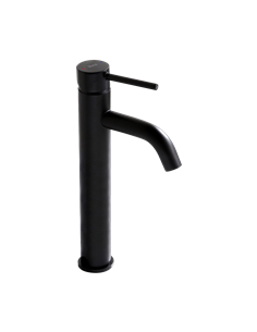 Змішувач для раковини (умивальника) REA LUNGO BLACK чорний високий