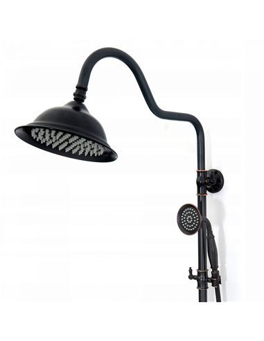 Душовий гарнітур REA RETRO OLD BLACK чорний
