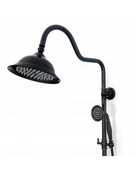 Душовий гарнітур REA RETRO OLD BLACK чорний
