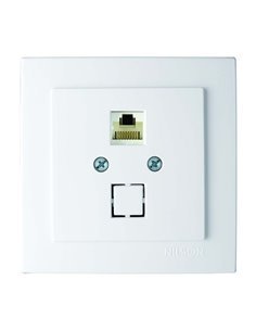 Розетка комп'ютерна  Nilson Touran Білий