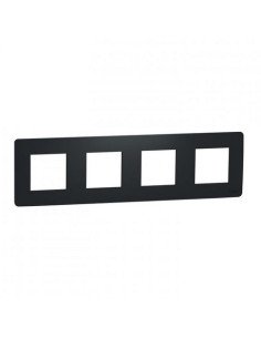 Рамка Schneider Unica Studio антрацит 4-на ( NU200854 )