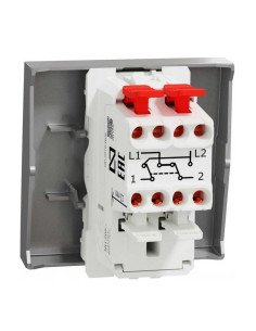 Вимикач Schneider Unica NEW алюміній 1кл проміжний ( NU320530 ) 2