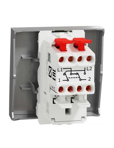 Вимикач Schneider Unica NEW алюміній 1кл проміжний ( NU320530 )