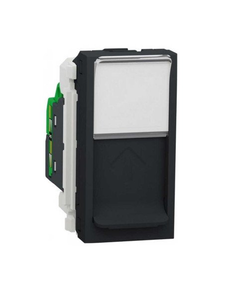 Розетка Schneider Unica NEW антрацит 1-на 1 модуль RJ-45 UTP 6 ( NU341454 )