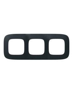 Рамка Valena Allure матова чорна 3-на ( 754403 )
