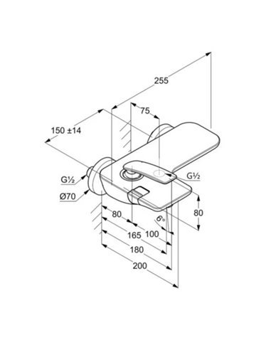 Змішувач для ванни DN 15 Balance Kludi
