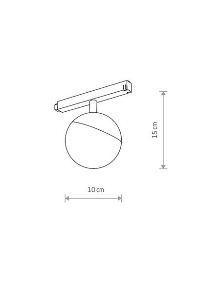 Магнітний трековий світильник Nowodvorski 10152 LVM Lid, 8 Вт, 650 лм, 3000K
