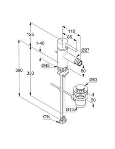 Змішувач для біде DN 15 Bozz Kludi 2