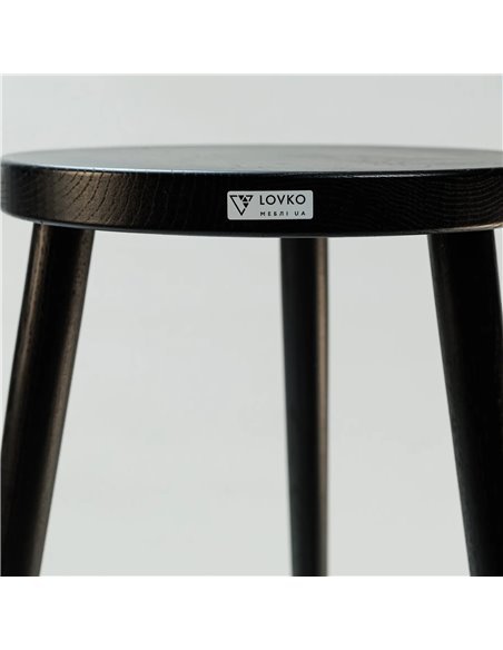 Стілець напівбарний №3 чорний