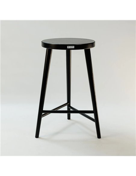 Стілець напівбарний №3 чорний