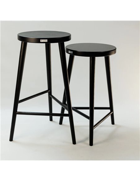 Стілець напівбарний №3 чорний