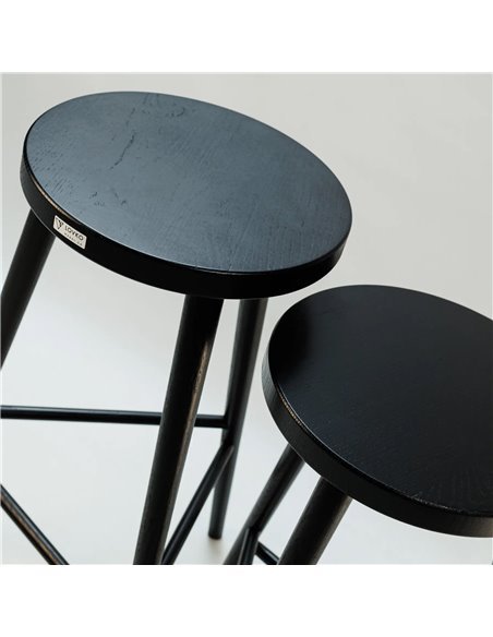 Стілець напівбарний №3 чорний