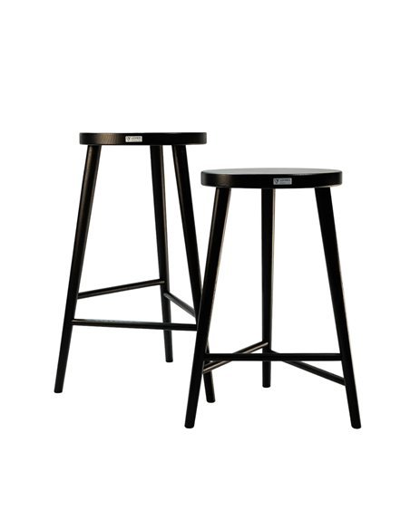 Стілець напівбарний №3 чорний