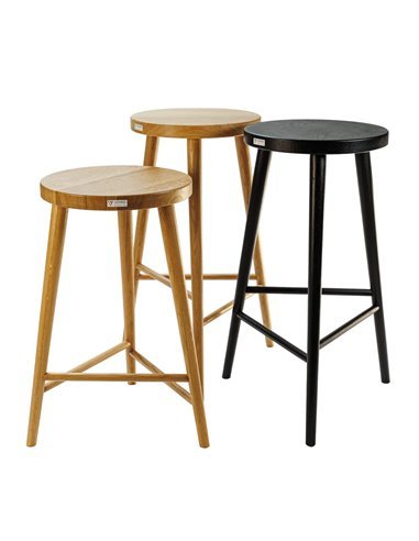 Стілець напівбарний №3 чорний