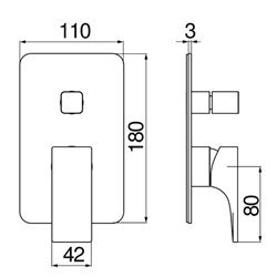 Змішувач для душу на 2 положення Nobili Seven 2
