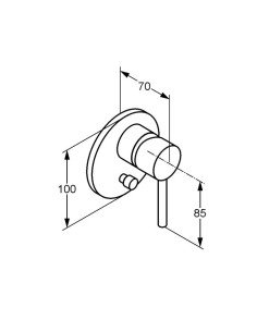 Змішувач для душу Bozz  Kludi 2